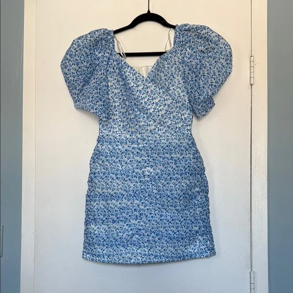 Floral Blue Dress - Picture 5 of 7